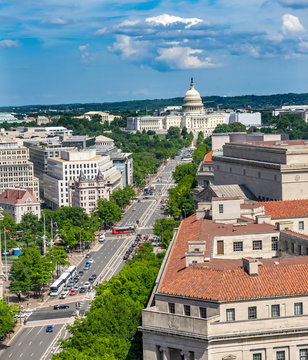 Pennsylvania Avenue Justice Department US Capitol Washington DC