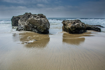 Fototapeta na wymiar Rocks at California Coast