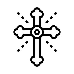 Xmas editable outline icon.