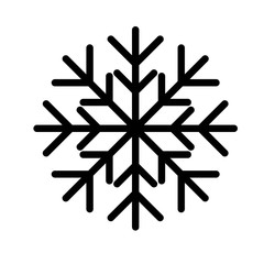 snow flake Xmas filed editable outline icon.