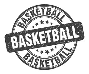 basketball stamp. basketball round grunge sign. basketball
