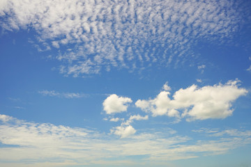 Clear blue sky with cloud, abstract background,abstract colorful focus and defocused 