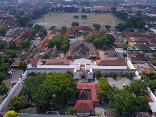 Сity center and administrative district of  Yogyakarta city, Java island, Indonesia