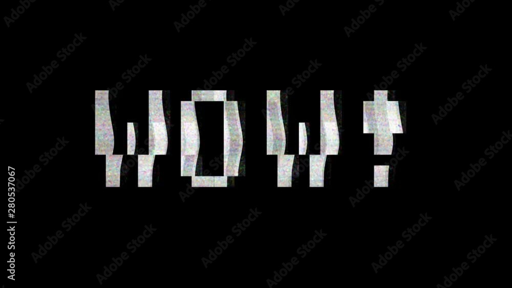 Poster error glitch video damage on black background. signal error. glitch noise static television. with th