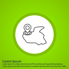 Obraz premium Map Location icon for your project