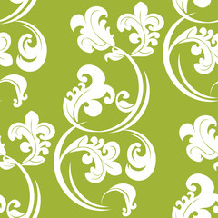 Floral seamless pattern leaves