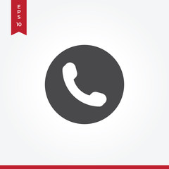 Phone vector icon in modern style for web site and mobile app