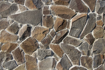 stone on the wall,natural stone on the wall glued with gray