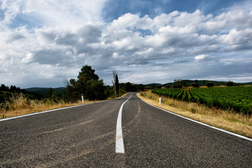 road in the countryside