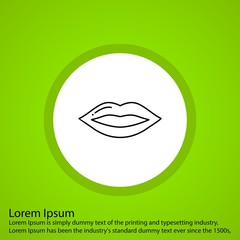 Obraz premium Lips icon for your project