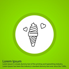 Ice cream icon for your project