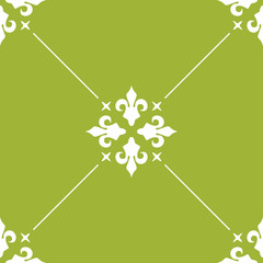 abstract floral seamless pattern with flowers, netting and leaves