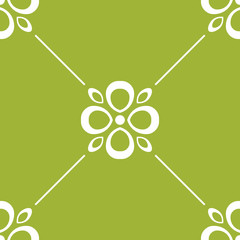 abstract floral seamless pattern with flowers, netting and leaves