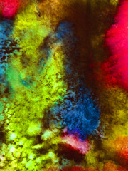 Abstract background, hand-painted texture, watercolor painting, drops of paint, paint smears. Design for backgrounds, wallpapers, covers and packaging.Banner for text, grunge element for decoration.