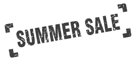 summer sale stamp. summer sale square grunge sign. summer sale