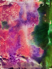 Abstract background, hand-painted texture, watercolor painting, drops of paint, paint smears. Design for backgrounds, wallpapers, covers and packaging.Banner for text, grunge element for decoration.