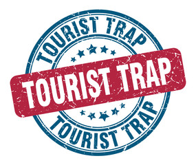 tourist trap stamp. tourist trap round grunge sign. tourist trap