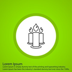 Candle icon for your project