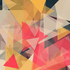 Abstract Generative Art color distributed triangles polygons background illustration