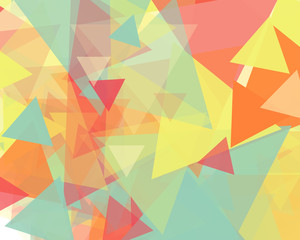 Abstract Generative Art color distributed triangles polygons background illustration