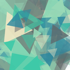 Abstract Generative Art color distributed triangles polygons background illustration