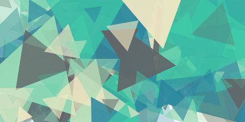 Abstract Generative Art color distributed triangles polygons background illustration