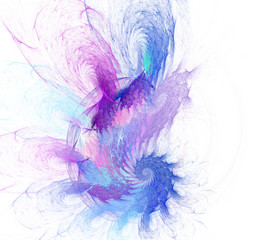 An abstract computer generated modern fractal design. Abstract fractal color texture. Digital art. Abstract Form & Colors.