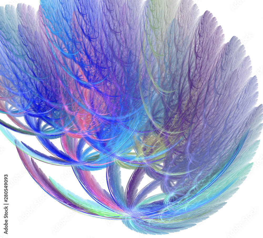 Poster an abstract computer generated modern fractal design. abstract fractal color texture. digital art. a