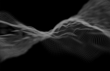 background abstract wave digital multicolor white