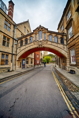 Fototapeta na wymiar Hertford bridge or the Bridge of sighs. Oxford. England