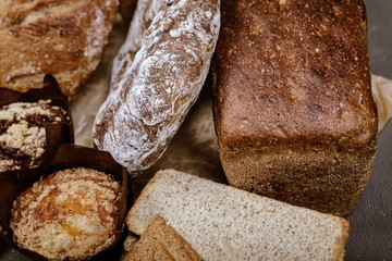 natural bakery products on the table