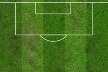 Obraz premium Football Grass and Field