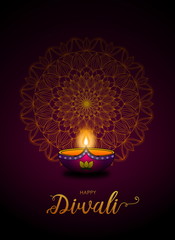 Happy Diwali Festival concept design background