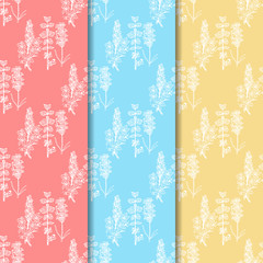 seamless floral pattern with wild flower