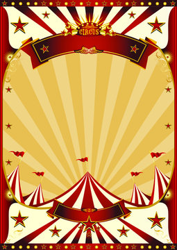 Red Vintage circus poster