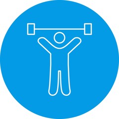 Weight Lifting Person icon for your project