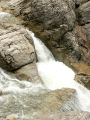 waterfall in mountains