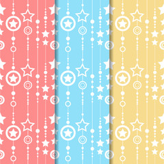 stars seamless geometric abstract pattern