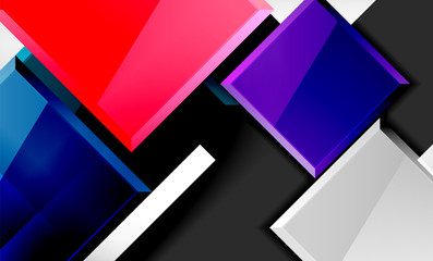 Colorful square and rectangle blocks background