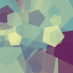 Abstract Generative Art color distributed polygons background illustration