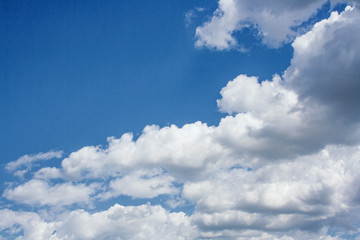 Naklejka na ściany i meble Sky landscape with Cumulus clouds