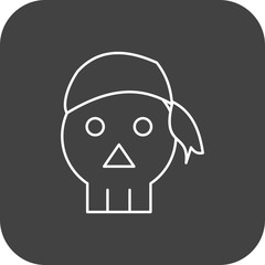 Pirate Bandana icon for your project