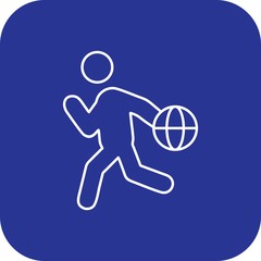 Fototapeta premium Basketball Player icon for your project