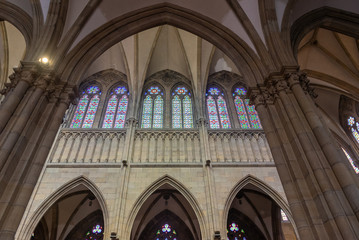 Interior of the cathedral of the Good Shepherd, Donostia-San Sebastian, Basque Country, Spain