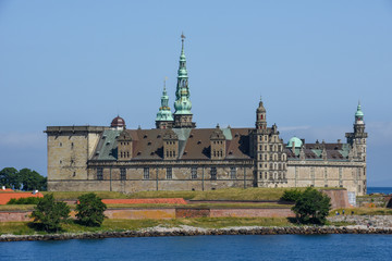 Obraz premium Kronborg castle at Helsingor on Denmark