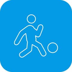 Fototapeta premium Foot Ball Player icon for your project