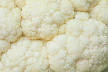 raw fresh cauliflower closeup