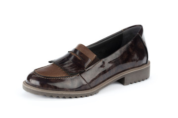 Fashionable women shoes isolated on white background