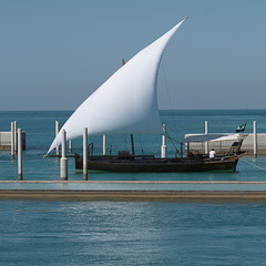 Yacht sailing in the Persian Gulf