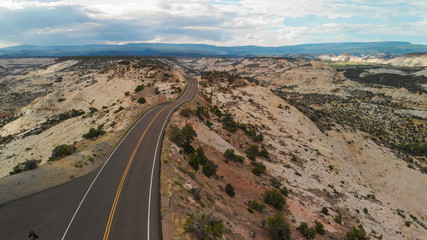 Fototapeta na wymiar Aerial view on Utah Scenic Byway 12 - Grand Staircase-Escalante National Monument, Utah, USA